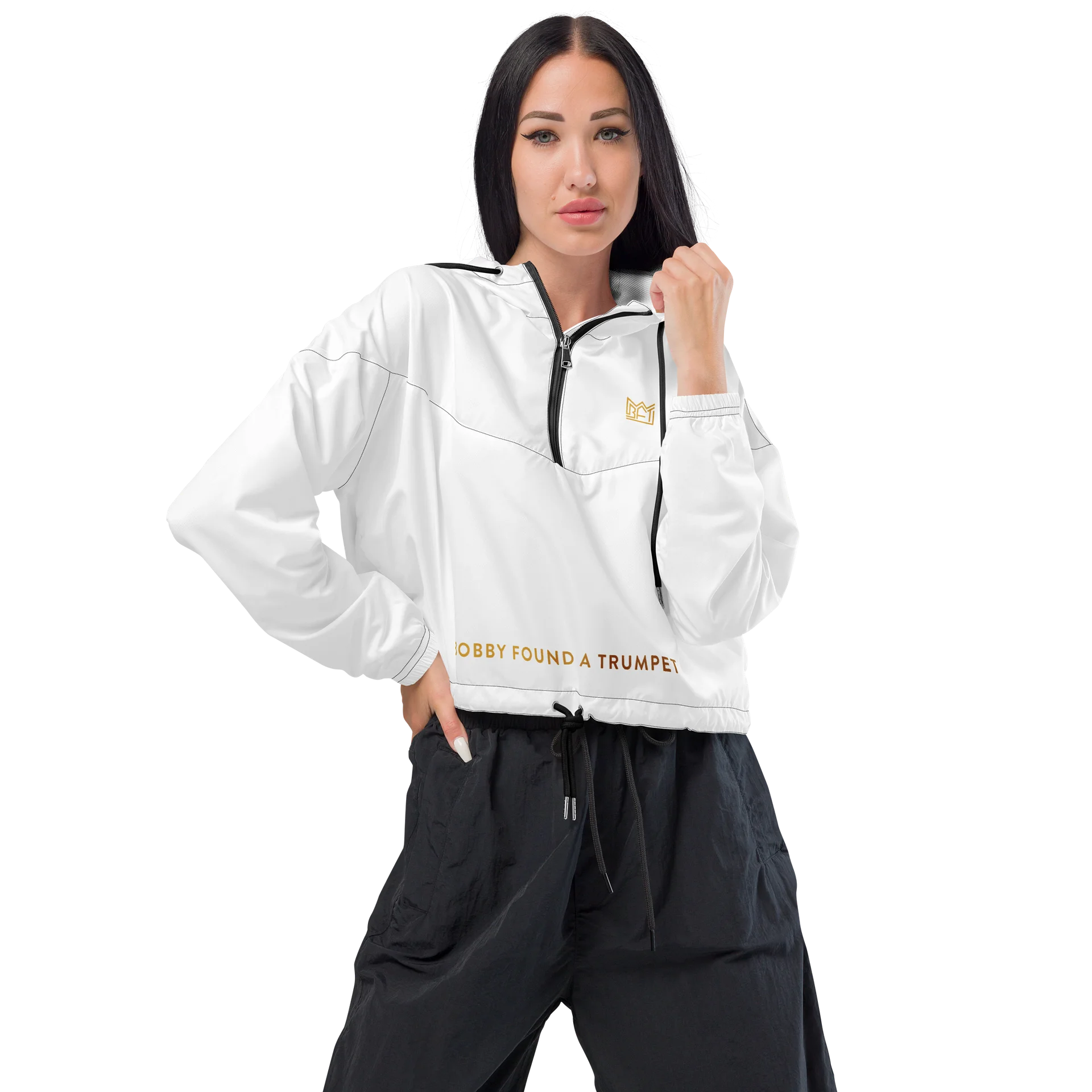 Inspired by Tony White Hoodie with Golden Logos product image (1)