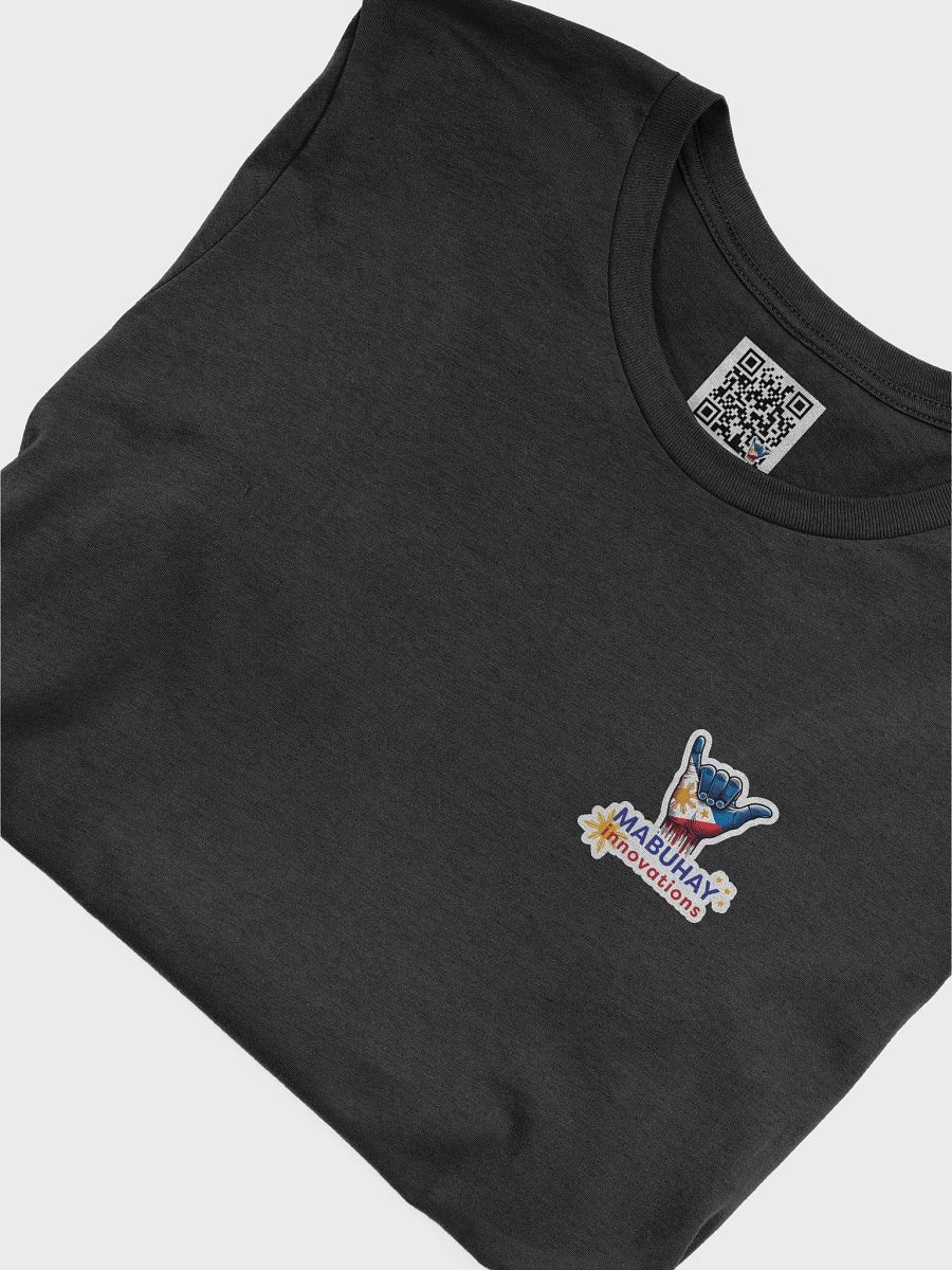 Mabuhay Innovations Supporter T-Shirt with Vibrant Philippine Flag Shaka Hang Loose Hand Gesture Sign product image (5)