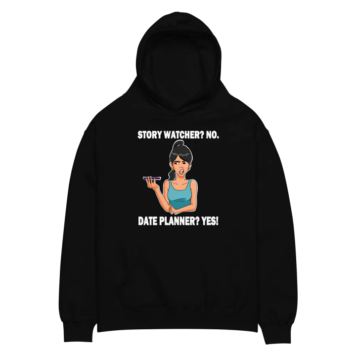 Story Watcher vs. Date Planner - premium, oversized hoodie product image (1)