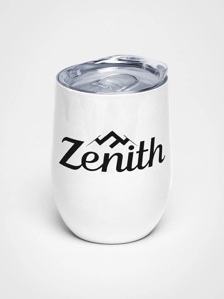 Zenith 12oz Insulated Stainless Steel Wine Tumbler - Double-Wall Vacuum Sealed, White product image (1)