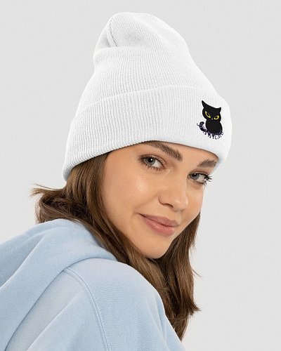 Stay cozy and stylish all season long with our angry kitty cuffed beanies! 🌟 Soft, warm, and perfect for any outfit. Whether ...