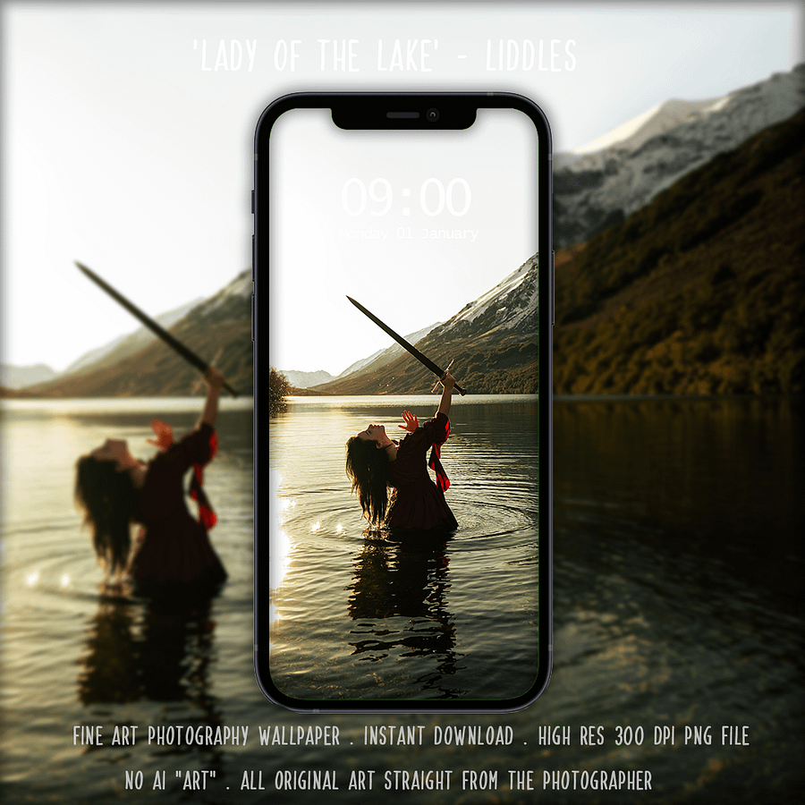 Lady of the lake by Liddles phone wallpaper product image (1)