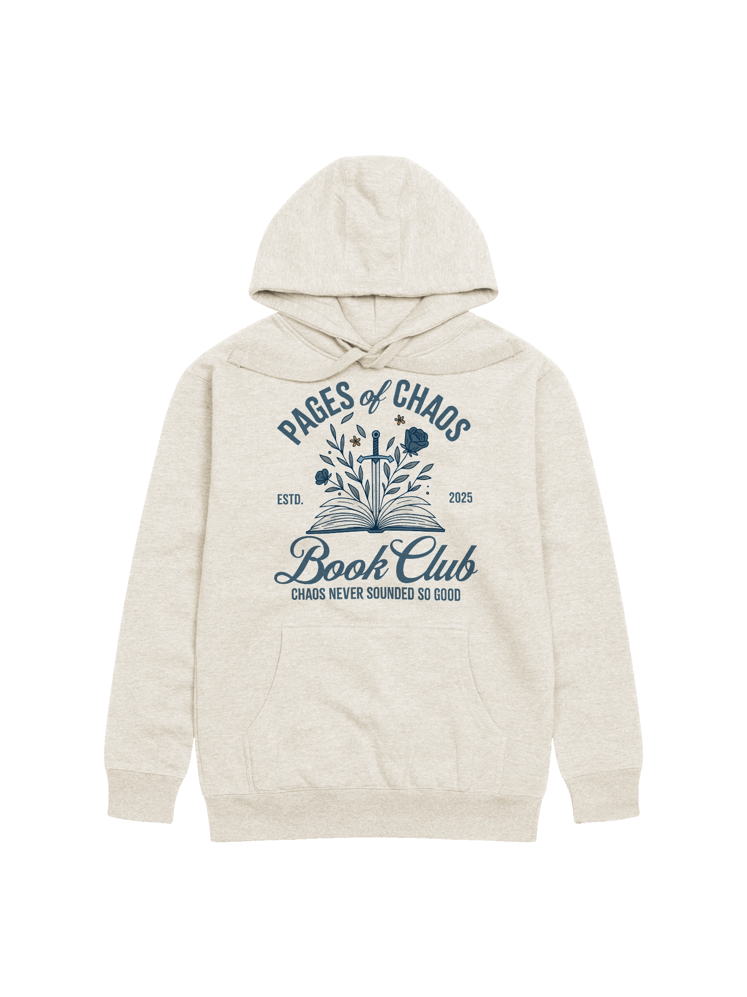 Pages of Chaos Book Club Hoodie (Light) product image (1)