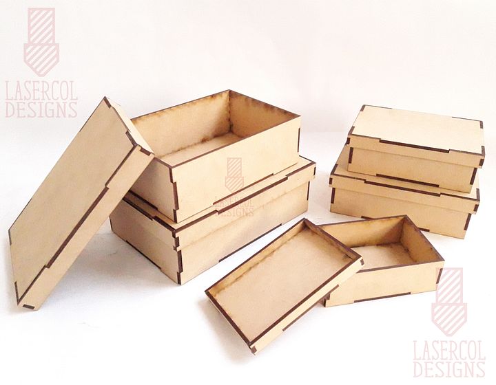 Boxes Bundle (Set 3, 4) - Laser Cut Files product image (2)