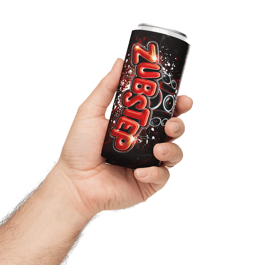 Zubstep Splatter Slim Can Koozie product image (3)