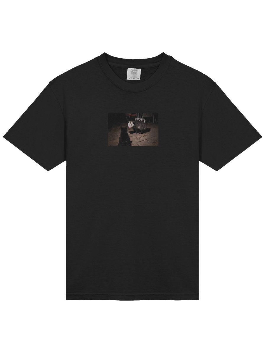 Cat meets opossum family T-shirt product image (4)