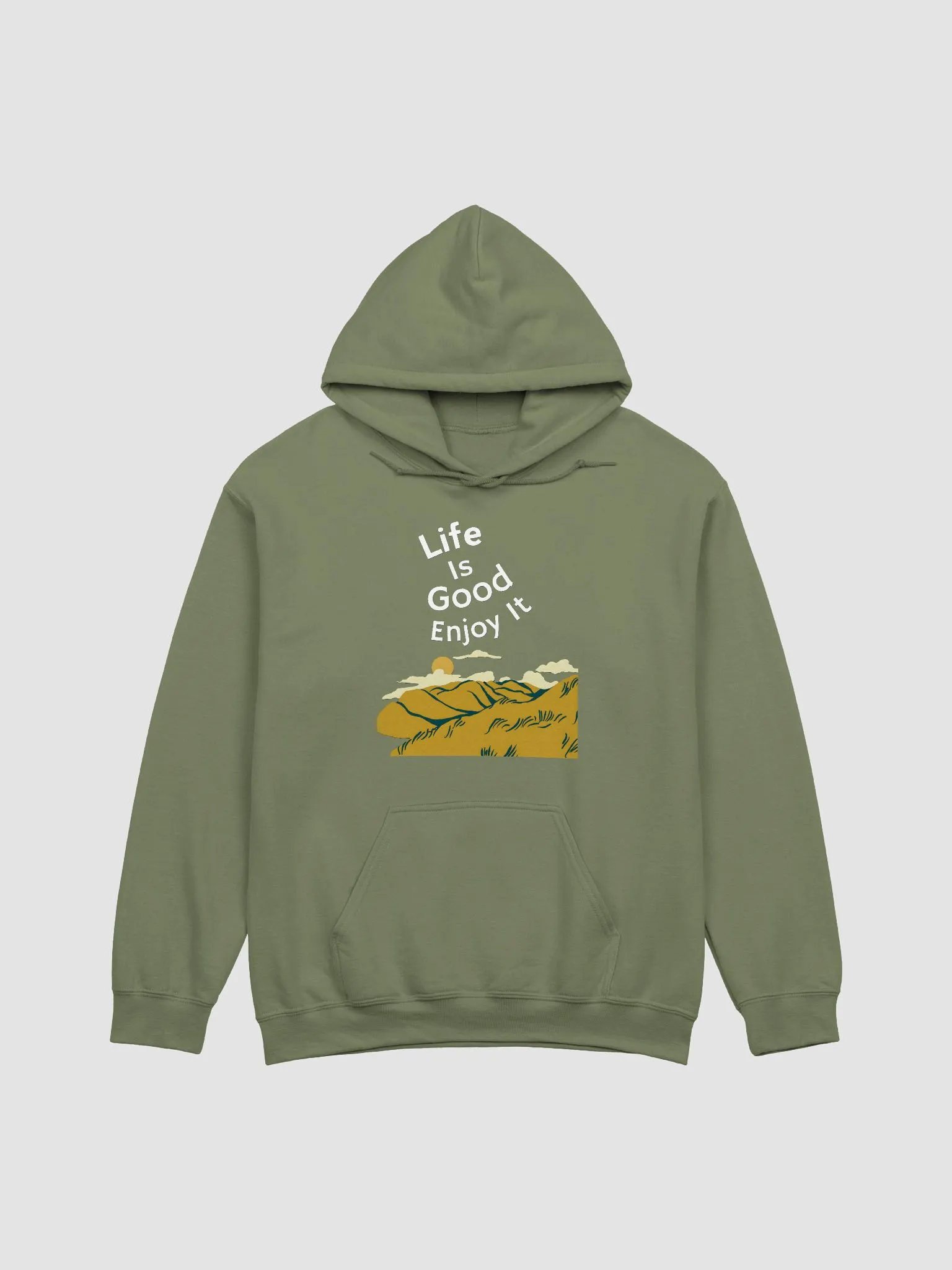 Life Is Good, Enjoy It - Graphical Unisex Hoodie Comfort Colors product image (2)