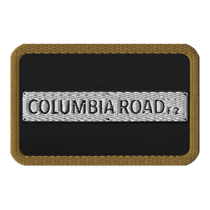 COLUMBIA ROAD E.2. Embroidered Patch (Gold/Regtangle) product image (1)