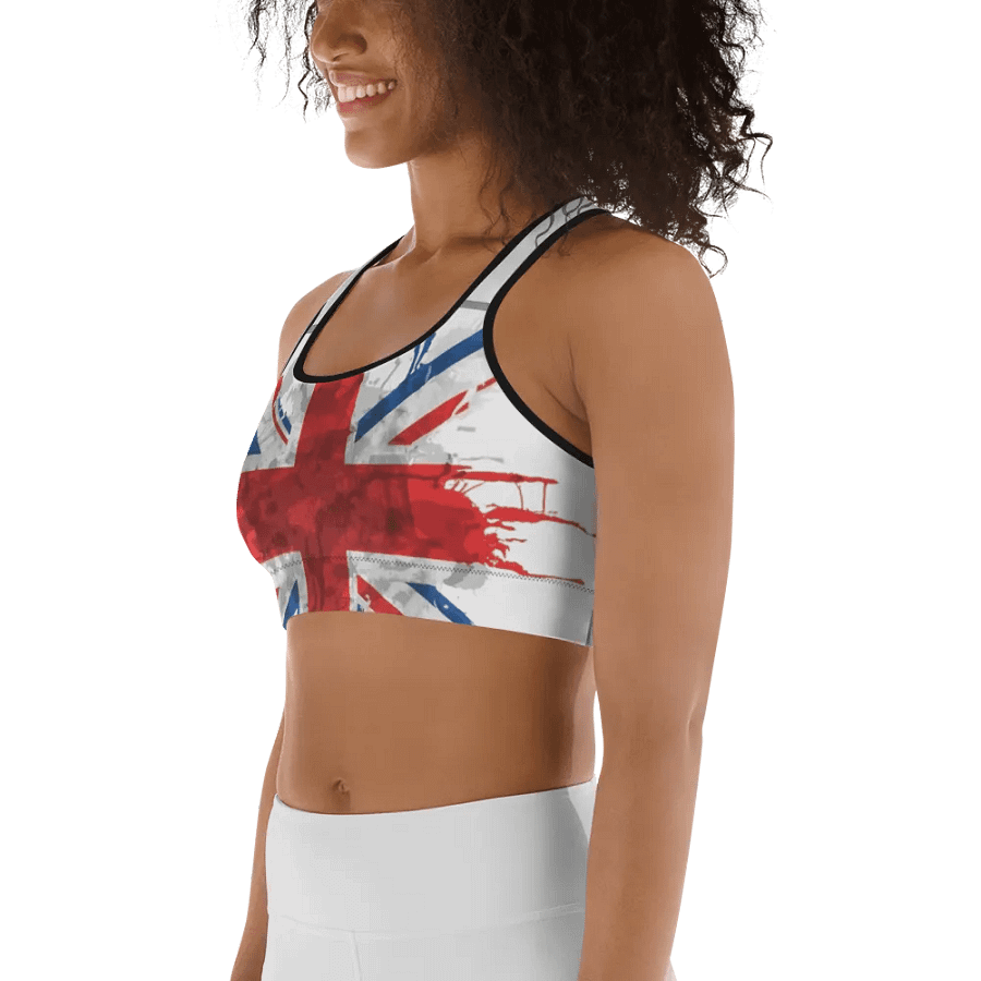 Explosive Union Jack Sports Bra product image (2)