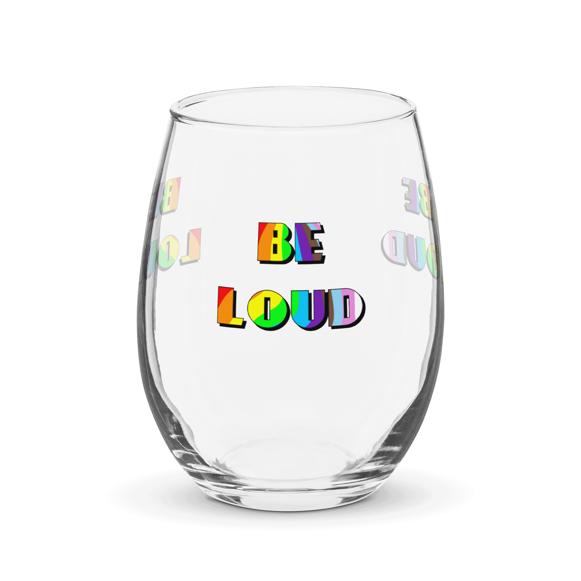 Be Loud Wine Glass product image (1)