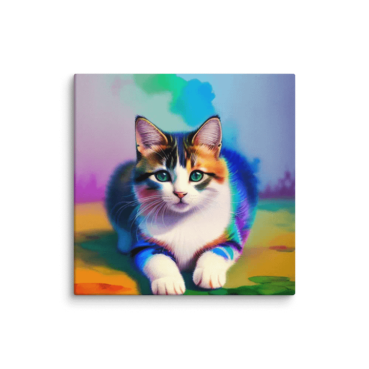 Cute Cat Digital Painting - v11 product image (1)
