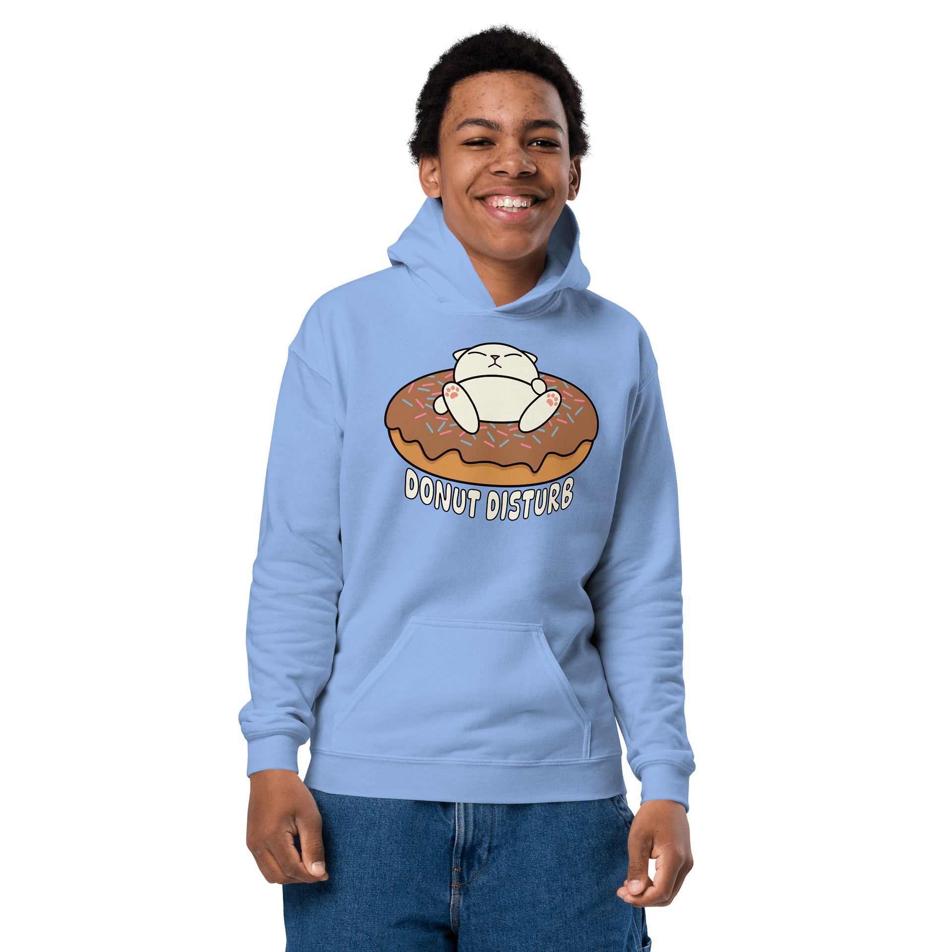 Donut Disturb Cat - Unisex Youth Hoodie product image (9)