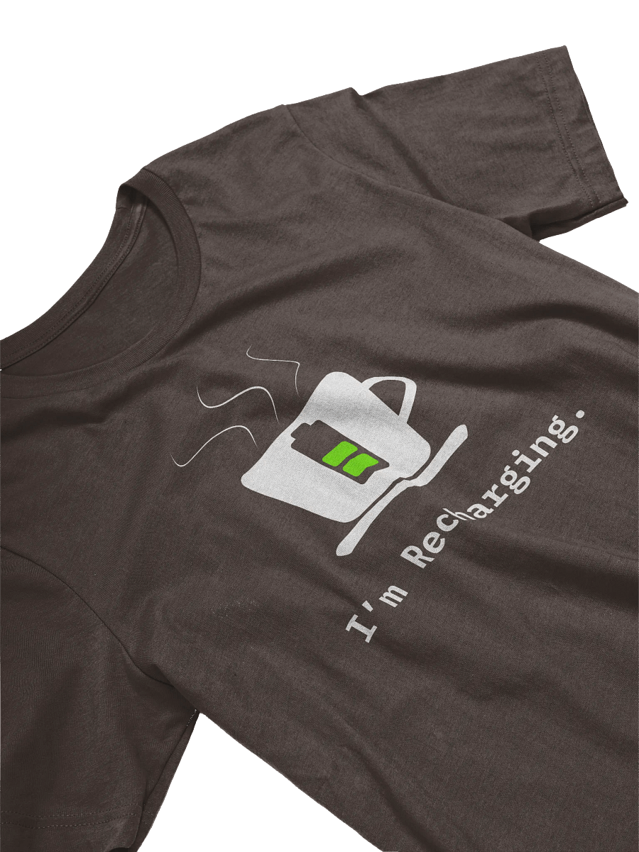 "I'm Recharging" T-Shirt for Coffee Fans product image (3)