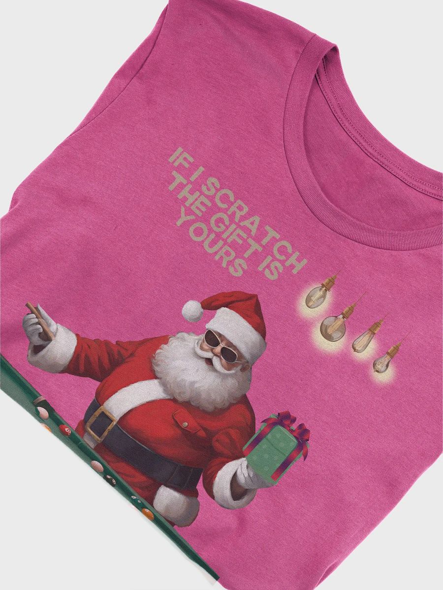 If I Scratch The Gift Is Yours - Pool Shark Santa T-shirt product image (26)