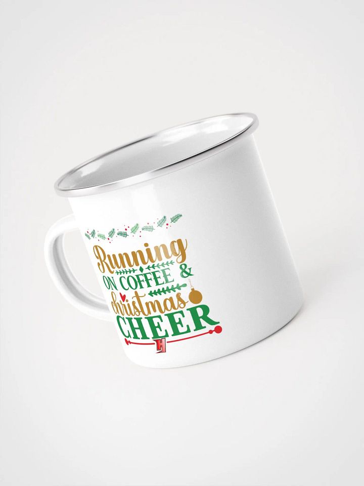 Christmas Cheer Enamel Mug - Right Handed product image (1)