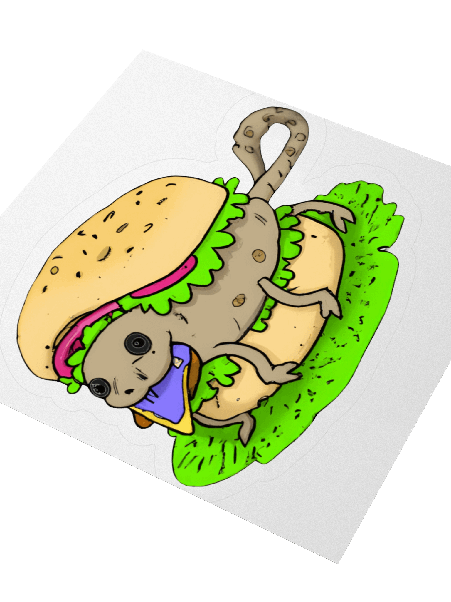 Water-Bear on a Bun — Cute Science Sticker product image (3)