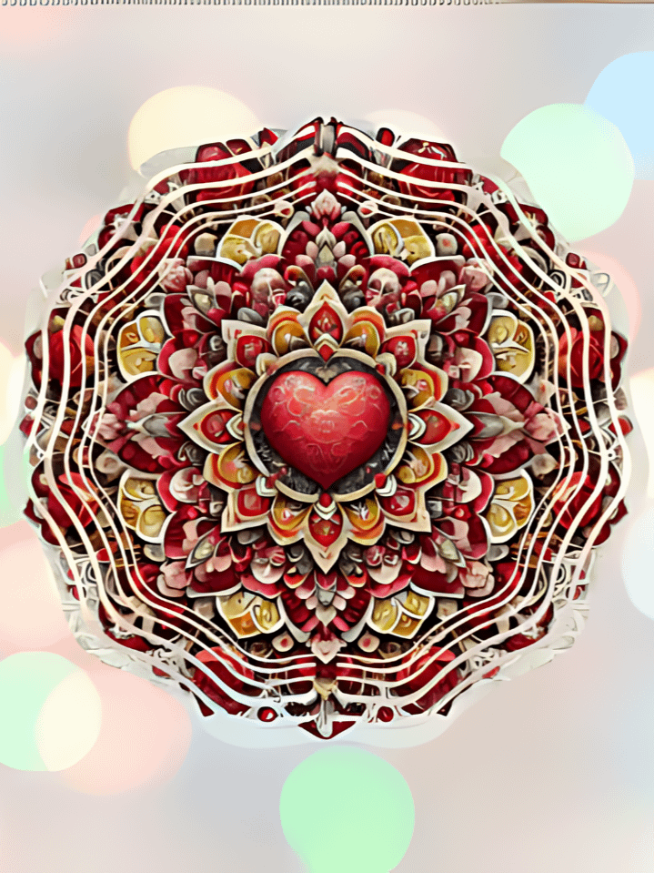 Floral Heart Wind Spinner PNG – Valentine’s Day Sublimation Design – Perfect for Spinners, Mugs, T-Shirts & More – 300 DPI High-Quality Instant Download product image (1)