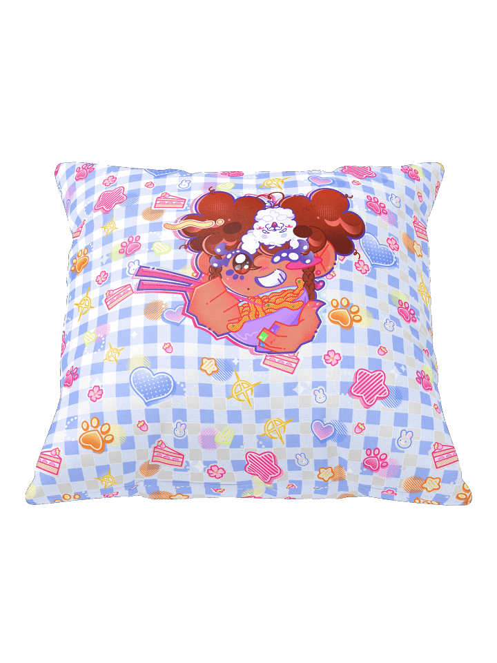 RamenDoodlesCafe Cartoon Throw Pillow product image (2)