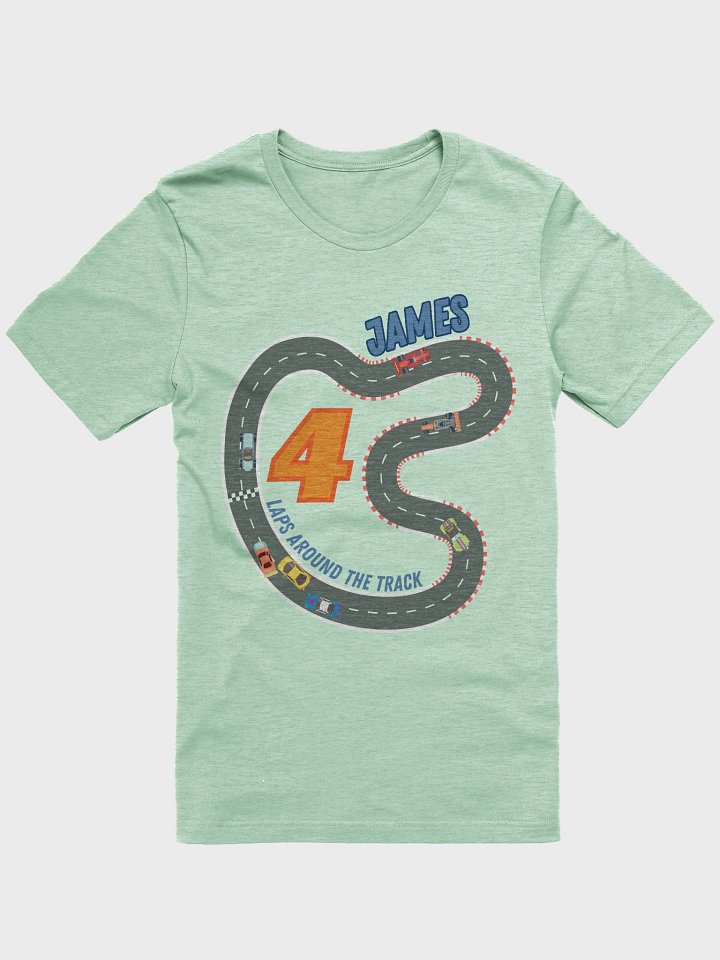 4 laps around the track adult tshirt green product image (1)