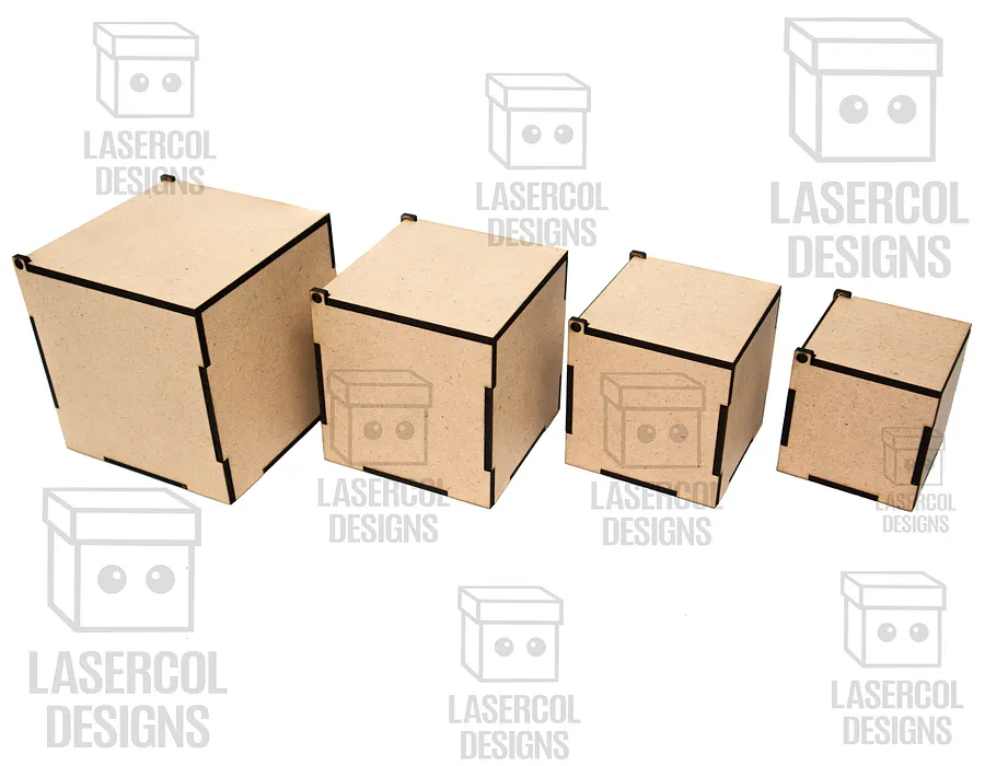 Boxes Set 5 (6 sizes) - Laser Cut Files product image (10)