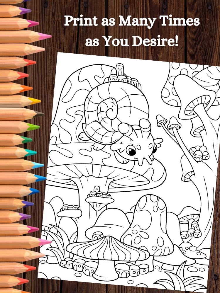Fantasy Forest Creatures Printable Coloring Pages for Kids product image (5)