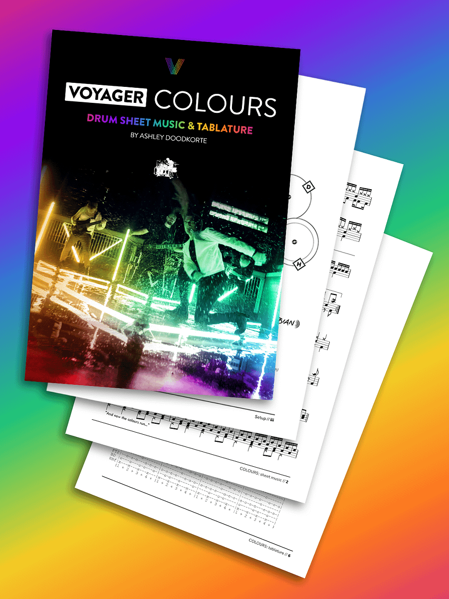 Voyager – COLOURS Drum Transcription product image (1)