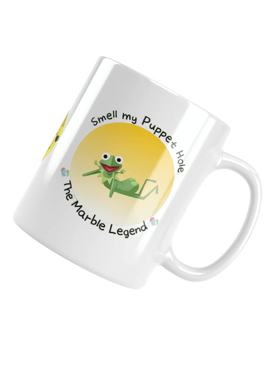 SMELL MY PUPPET HOLE WHITE COFFEE MUG product image (4)