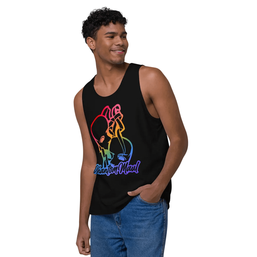 Rainbow Big Logo Men's Tank Top product image (17)