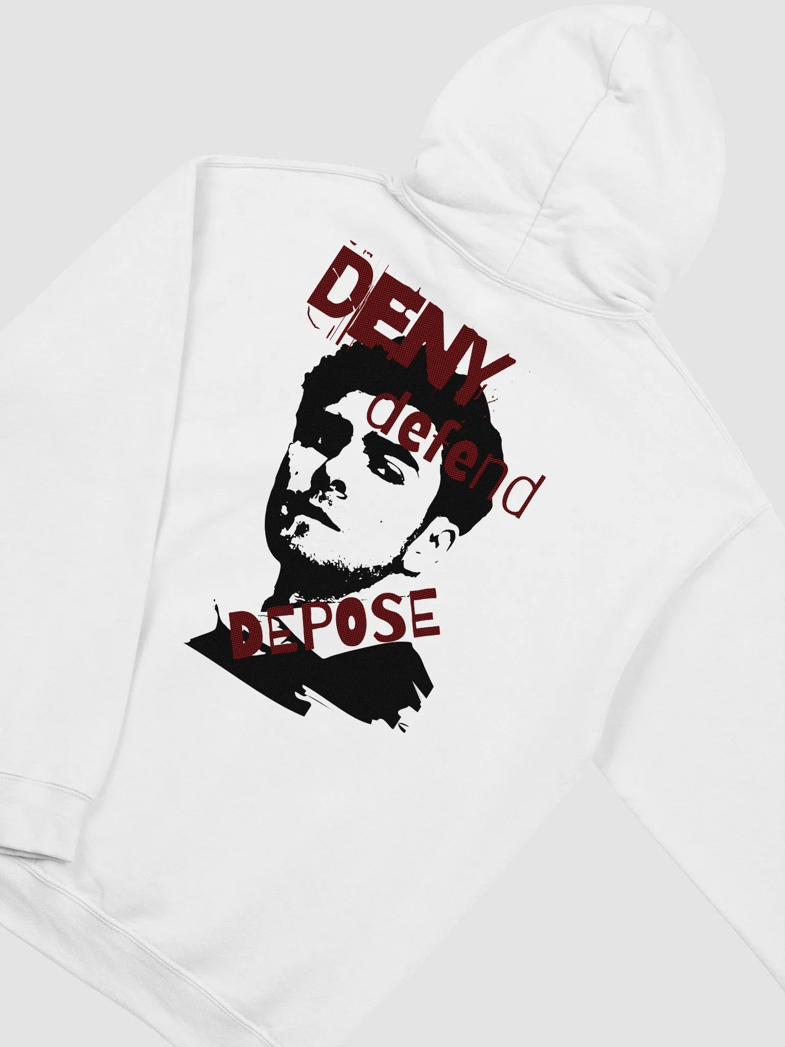 Deny Defend Depose Luigi Mangione Hoodie White product image (3)