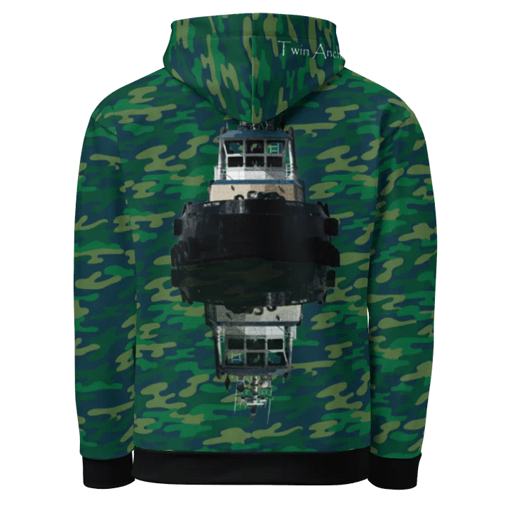 Teal Camouflage Pacific Titan Reflection Hoodie product image (1)