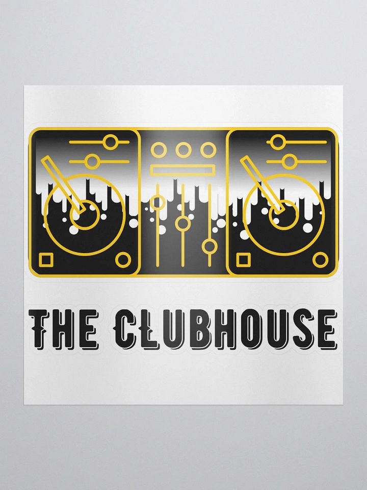 Clubhouse Kiss Cut Sticker product image (1)