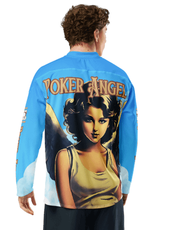 Heavenly Poker Angel Unisex Polyester Jersey product image (4)
