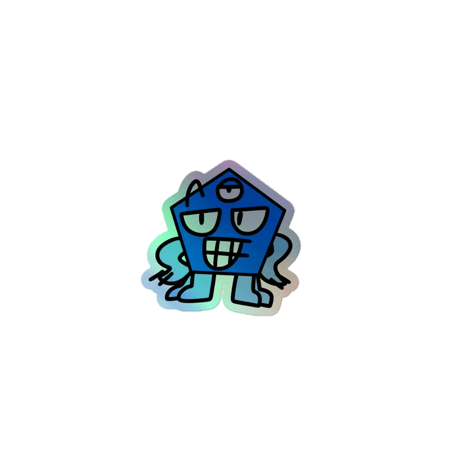 Pentagonal Smirk Sticker product image (1)