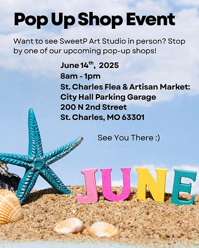 Mark your calendars — the art is popping up again this June! Come see me (and my latest creations) in person at St.Charles’s ...