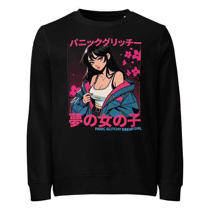 Panic Glitchy Dream Girl Sakura Sweatshirt product image (1)