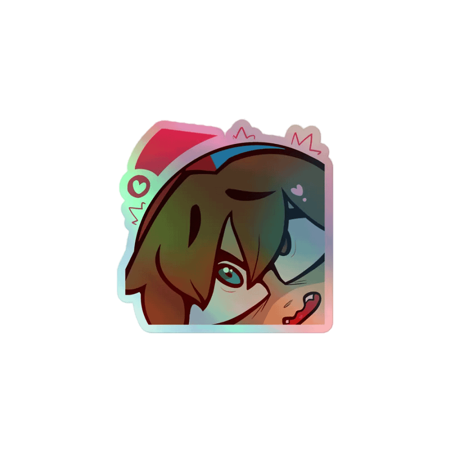 wolfie scared sticker product image (1)