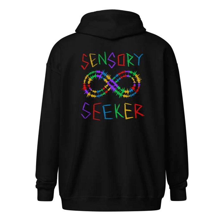 Rainbow Sensory Seeker Infinity Hoodie (Zip) product image (1)