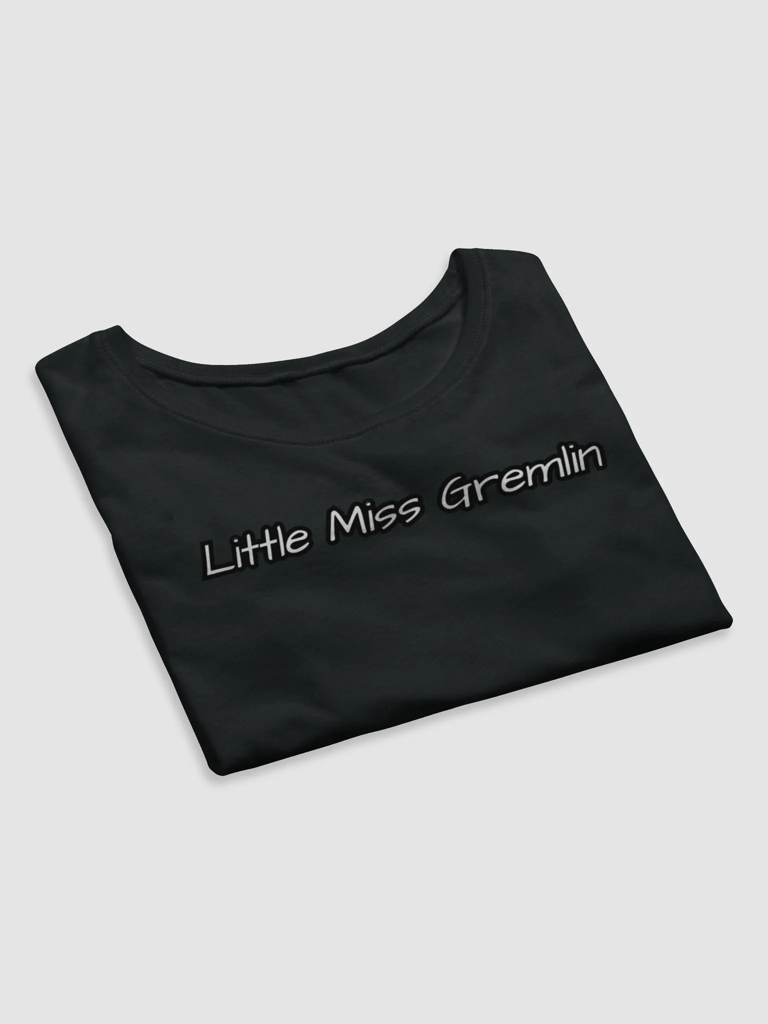 Little Miss Gremlin Script Crop Tee product image (20)