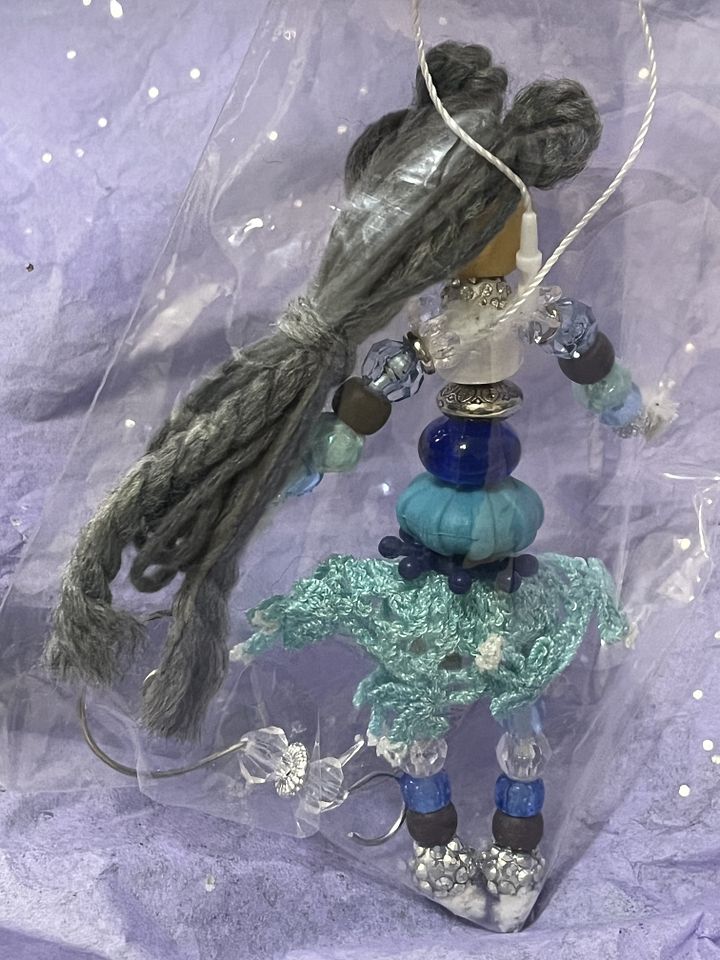 Ice Blue Snowflake Girl ~ Holiday Doll/Ornament product image (2)