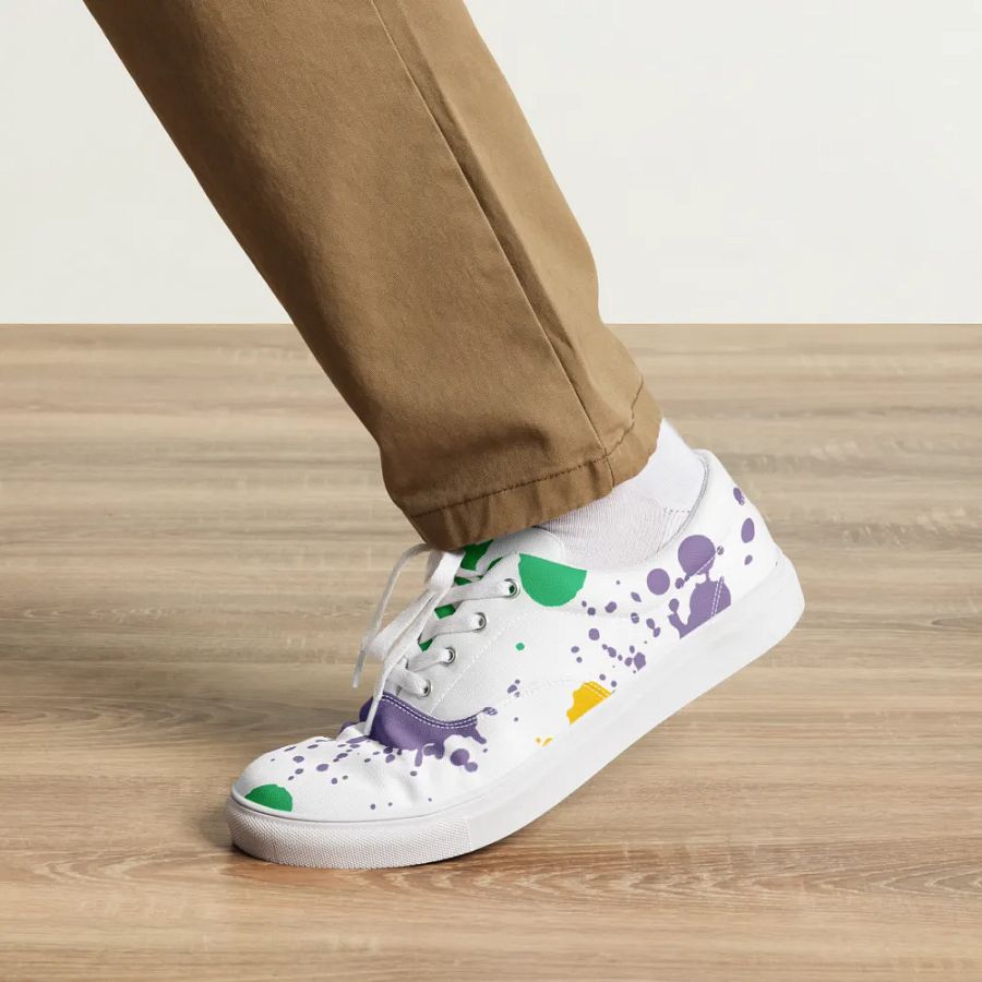 Splatter Fusion Lace-Up Canvas Shoes product image (3)
