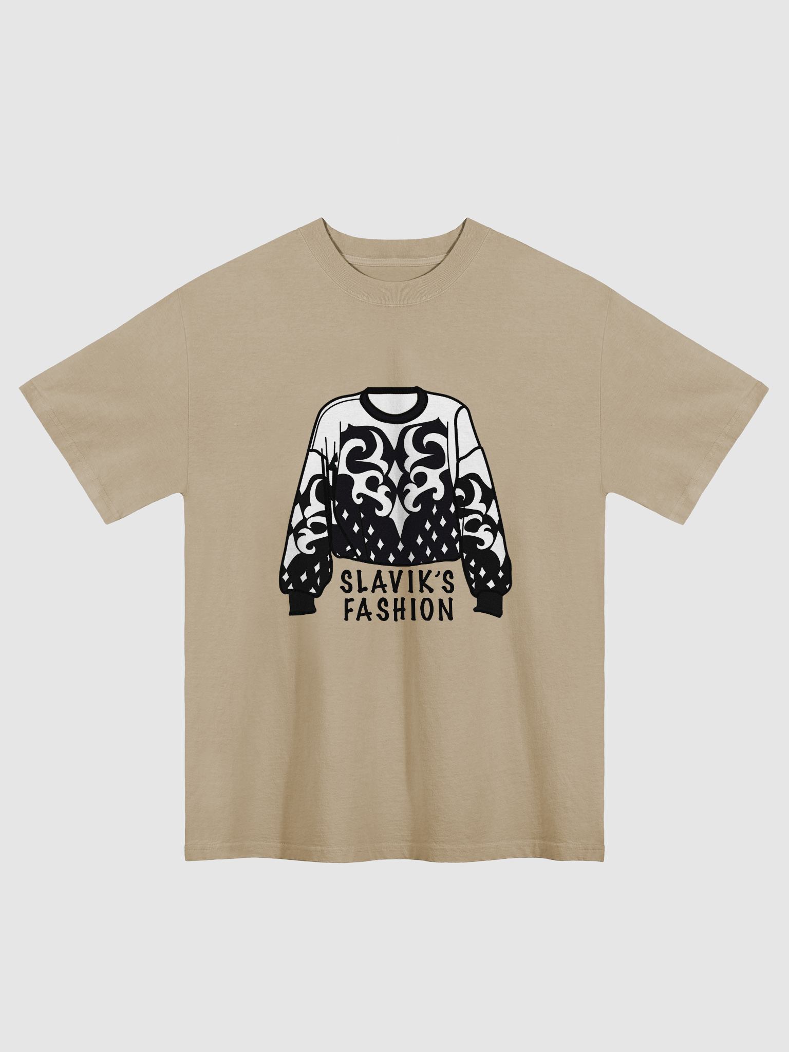 'Slavik's Fashion Sweater' - Oversized T-Shirt product image (1)