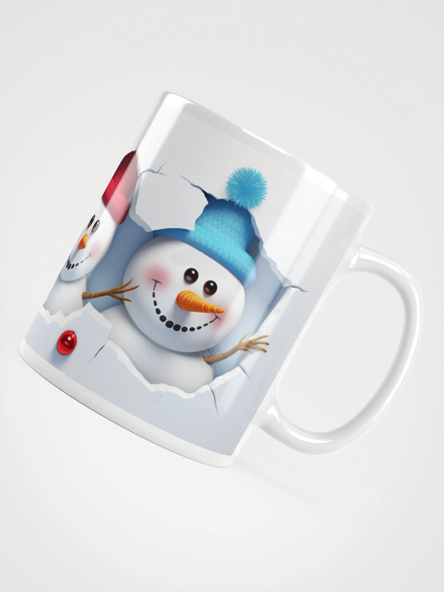 "Frosty's Quirky Quartet" 3D Christmas Mug product image (4)