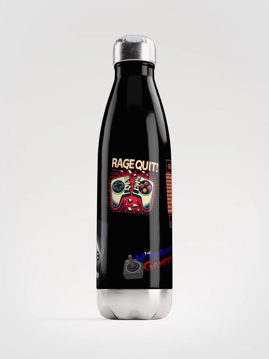Gamer's Faux Sticker Stainless Steel Water Bottle product image (1)