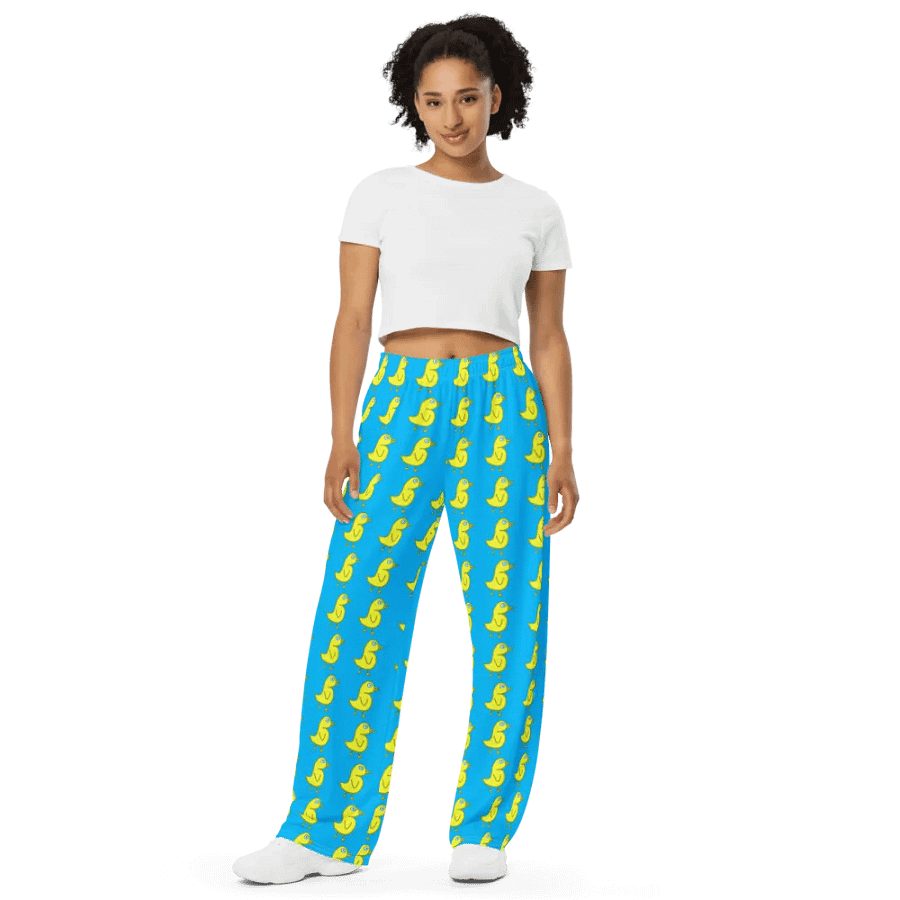 Quacker Waddle-Waddle Unisex Wide-Leg Pants product image (9)
