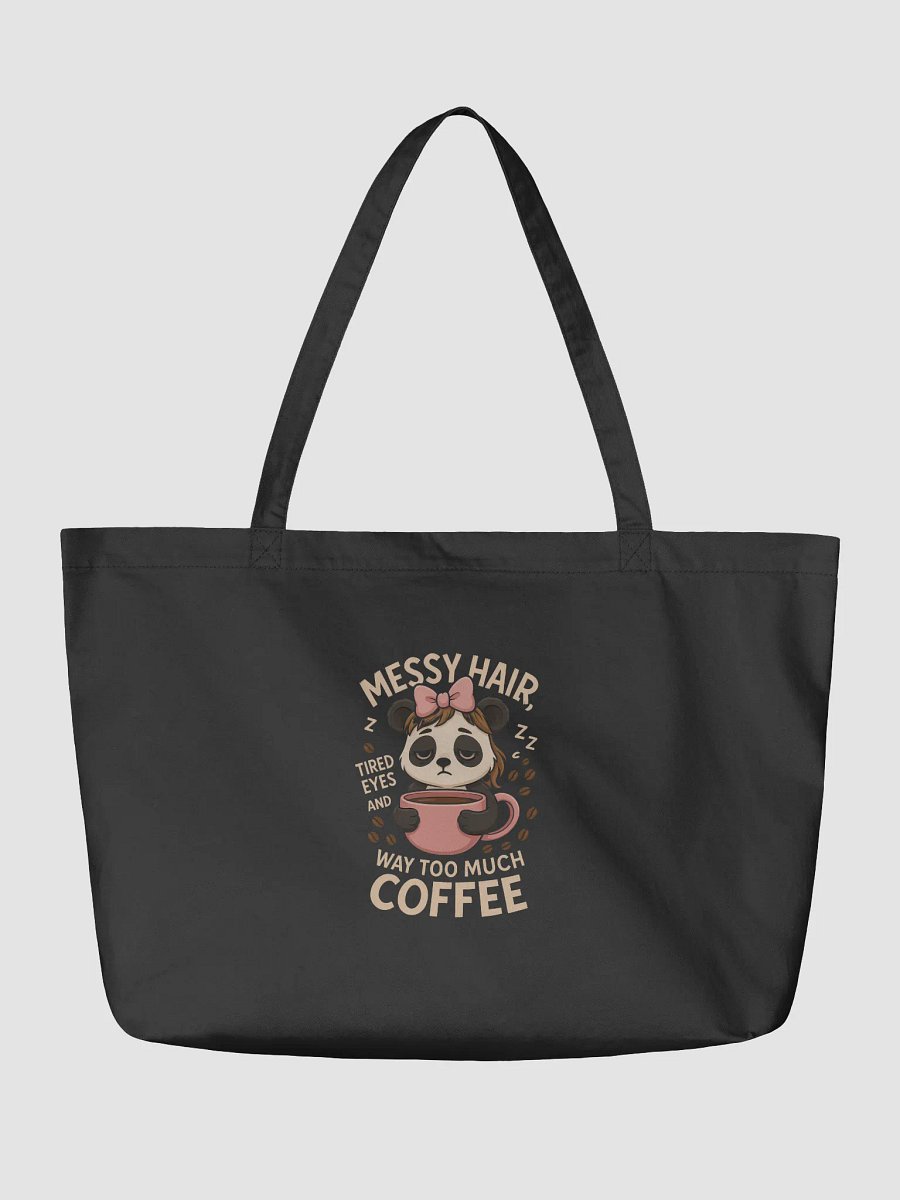 Panda Coffee Lover Tote - Pink Bow product image (2)