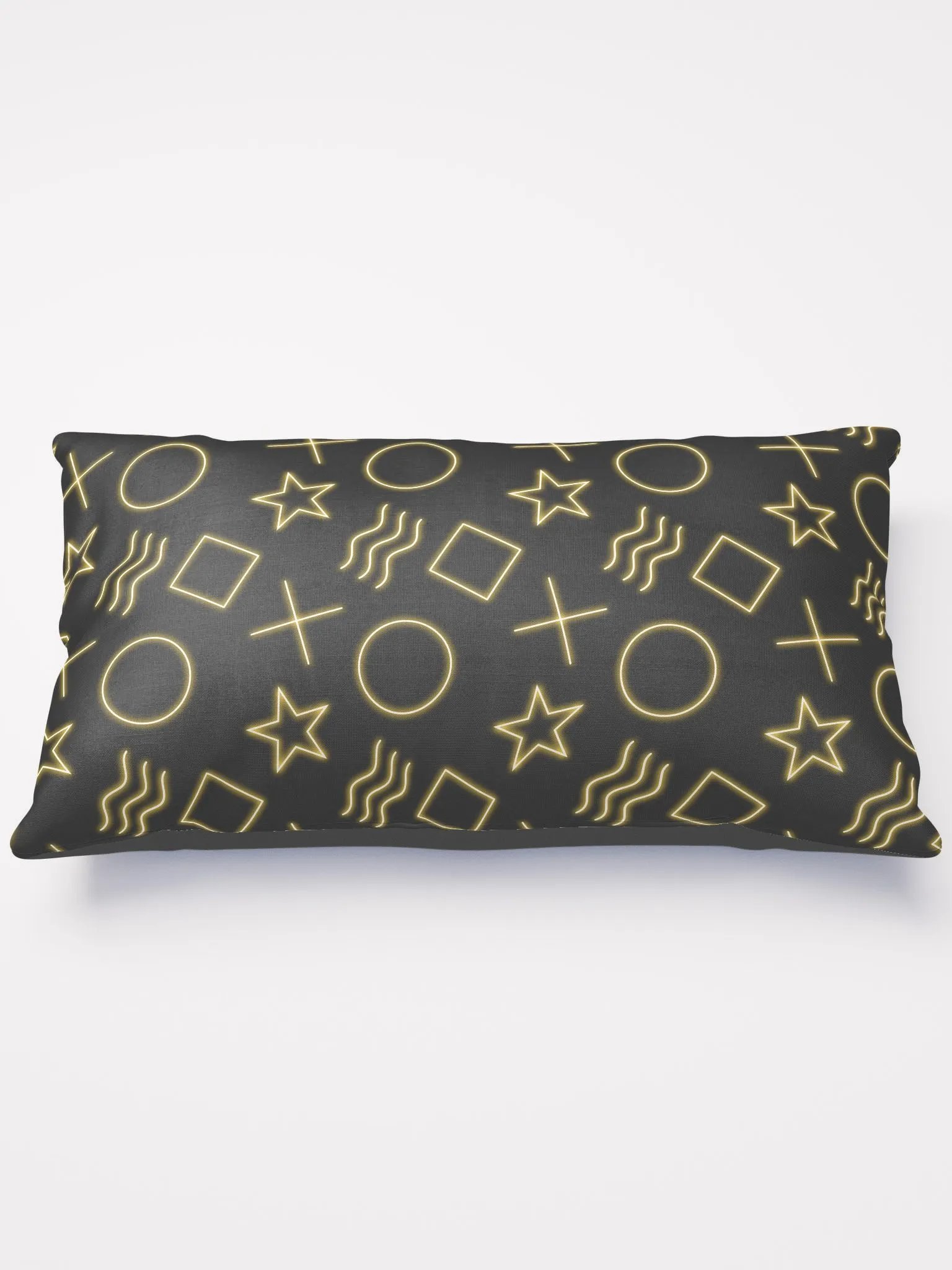 ESP Card Pattern Half-Print Solid Back Pillow—Goldie Edition product image (2)