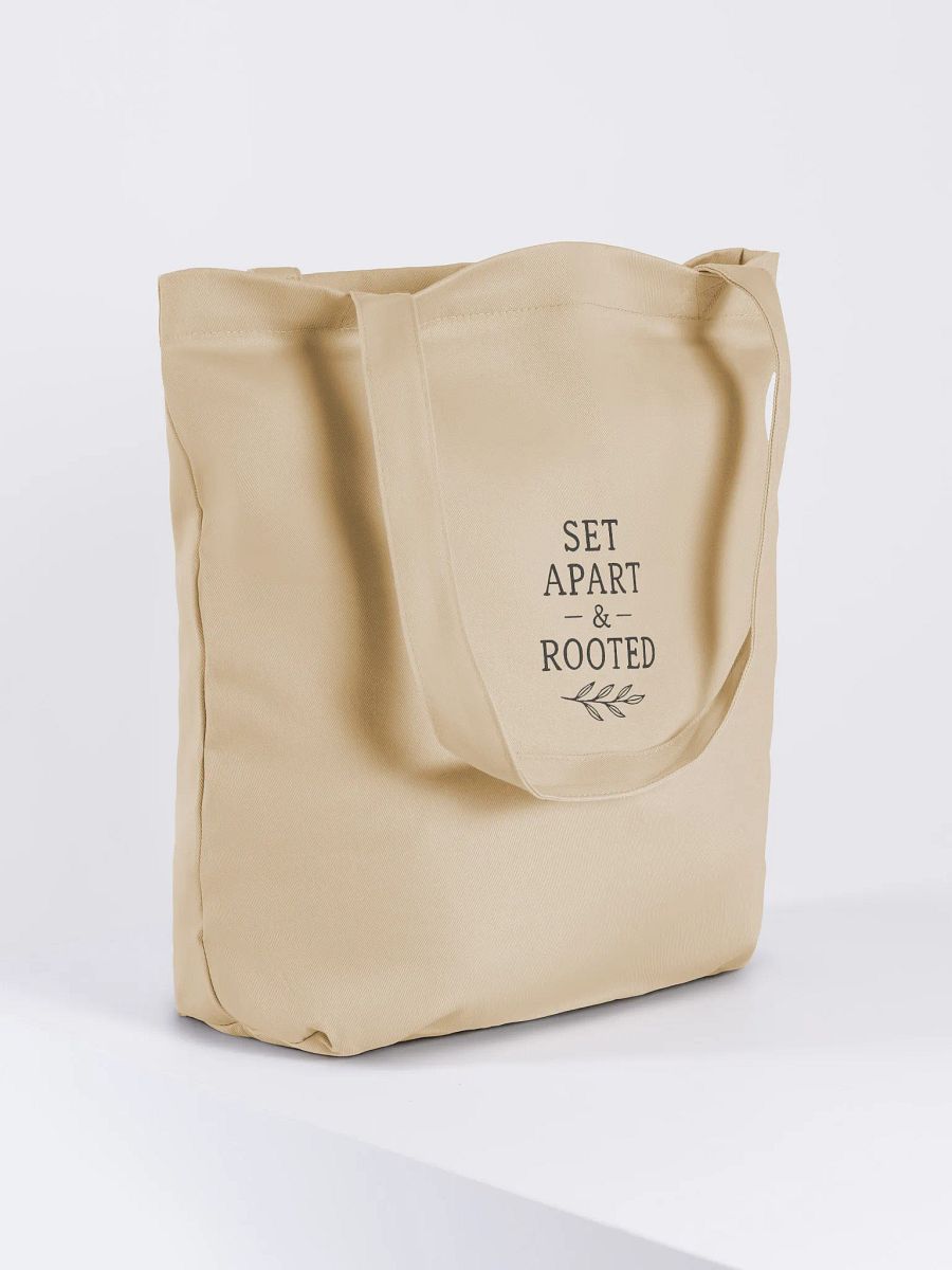 Set Apart & Rooted Leaf Logo Bag (Khaki) product image (4)