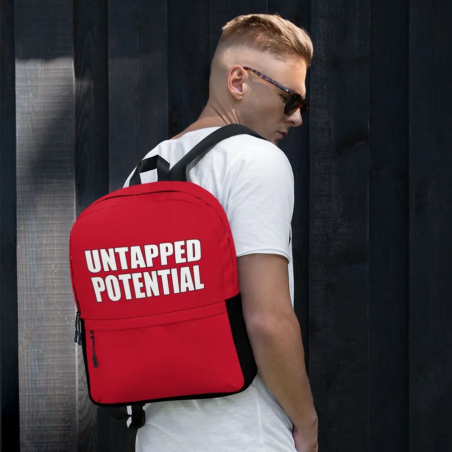 Untapped Potential Red Large Print Back Pack product image (8)