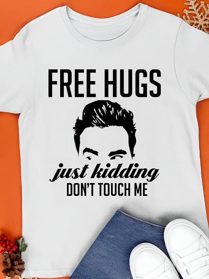 Free Hugs Just Kidding Don’t Touch Me T-Shirt product image (1)
