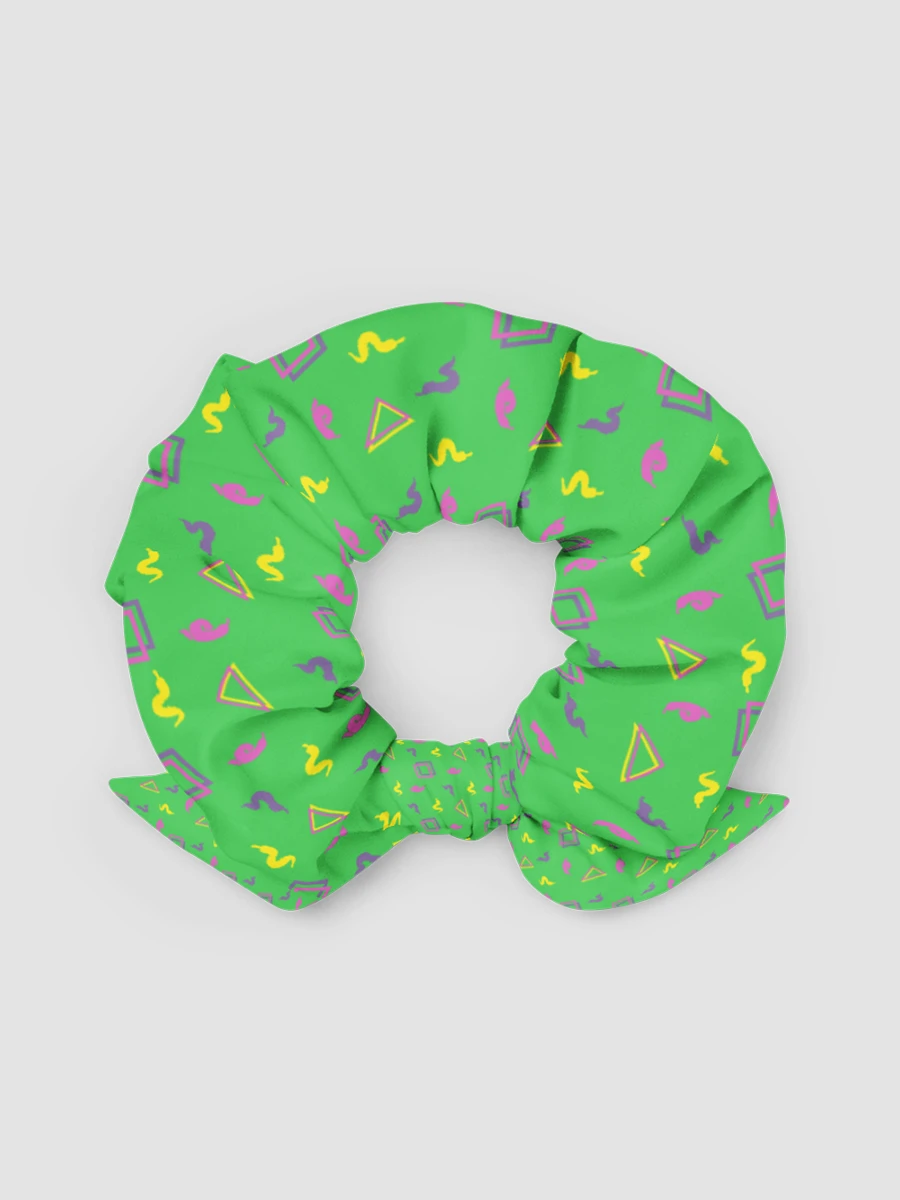 Oh Worm green pattern scrunchie product image (2)